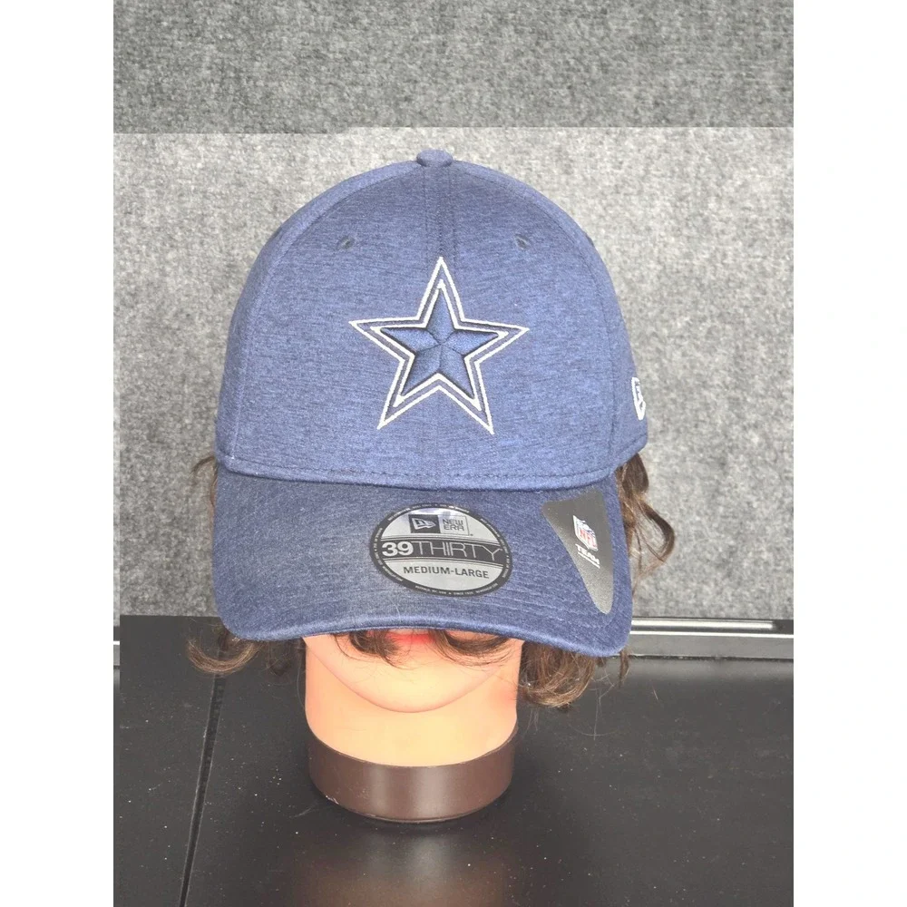 New Era Dallas Cowboys 39THIRTY NFL Baseball Cap Medium Large Blue‎ Football